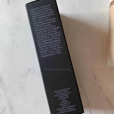 laura mercier real flawless foundation ingredient deck box pic 2